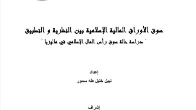 سوق الأوراق المالية الإسلامية بين النظرية والتطبيق دراسة حالة